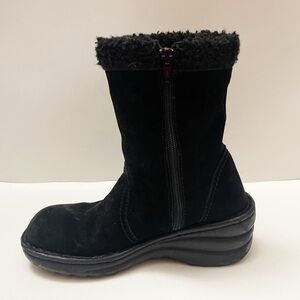 Vintage Y2K American Eagle Outfitters Black Suede Boots Winter Ski Casual